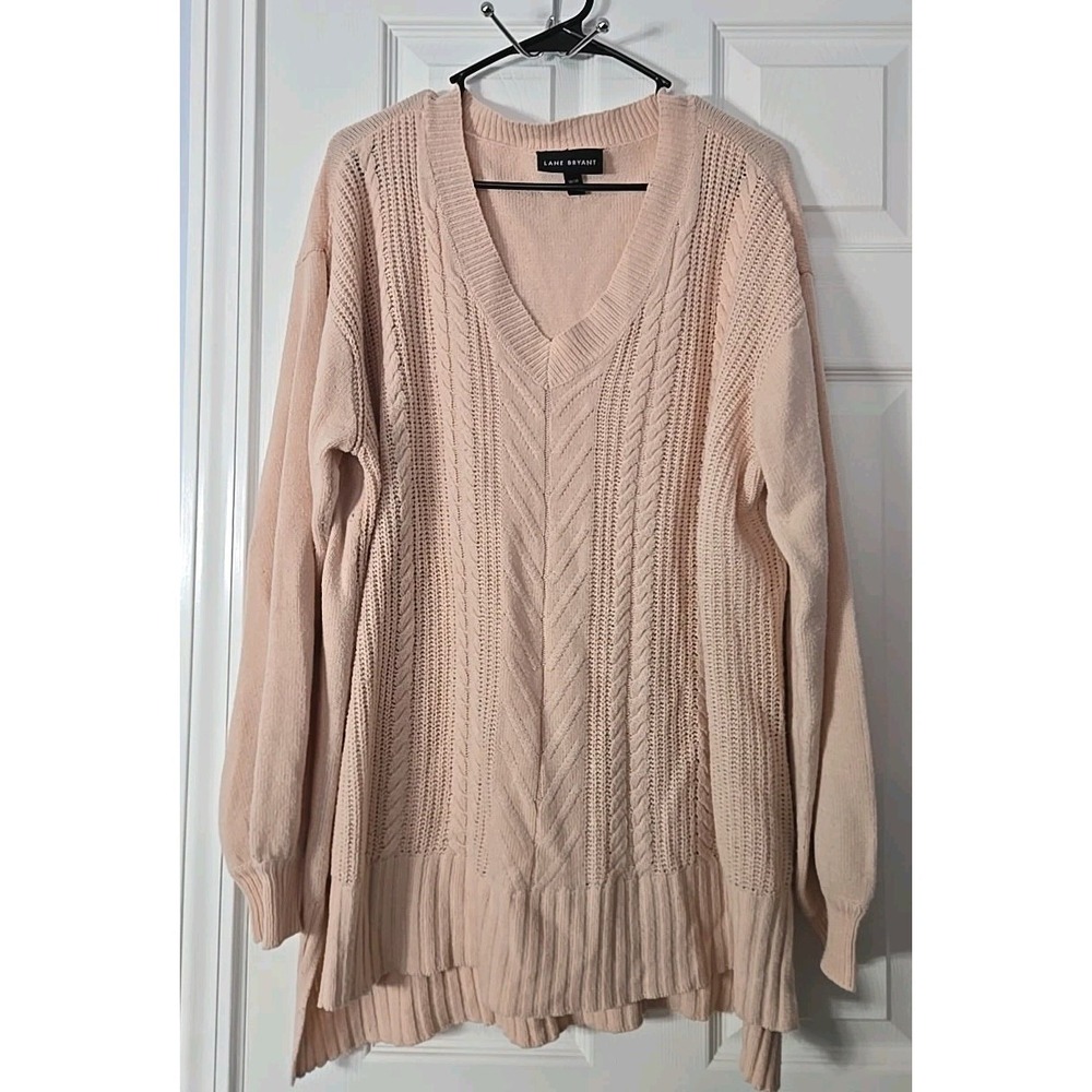 Lane Bryant  Acrylic V Neck Pullover Long Sleeve Sweater Size 18/20